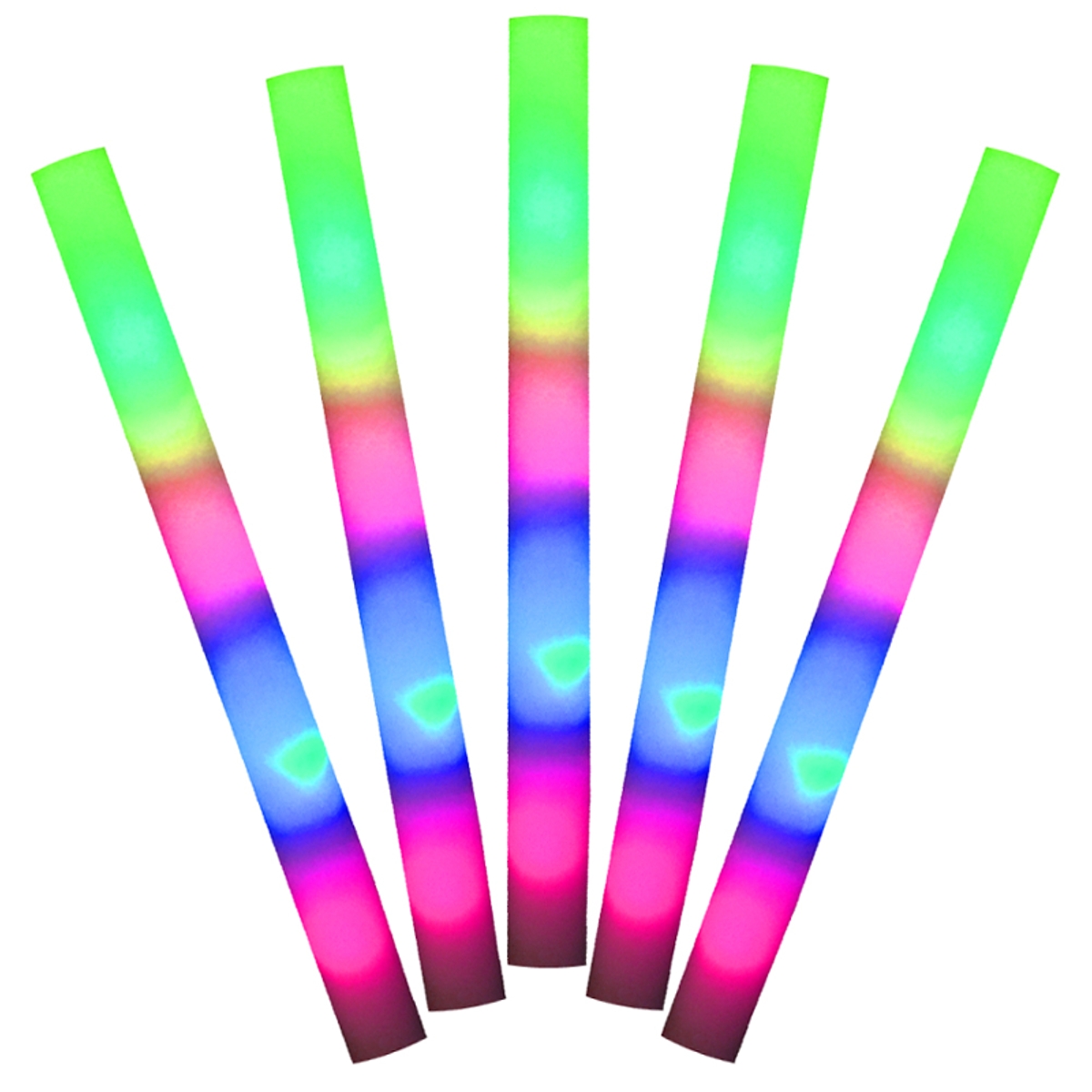 47 cm | LED Leuchtstab XXL aus Schaumstoff, Multicolor