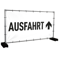 Bauzaunbanner Ausfahrt - 340 x 173 cm