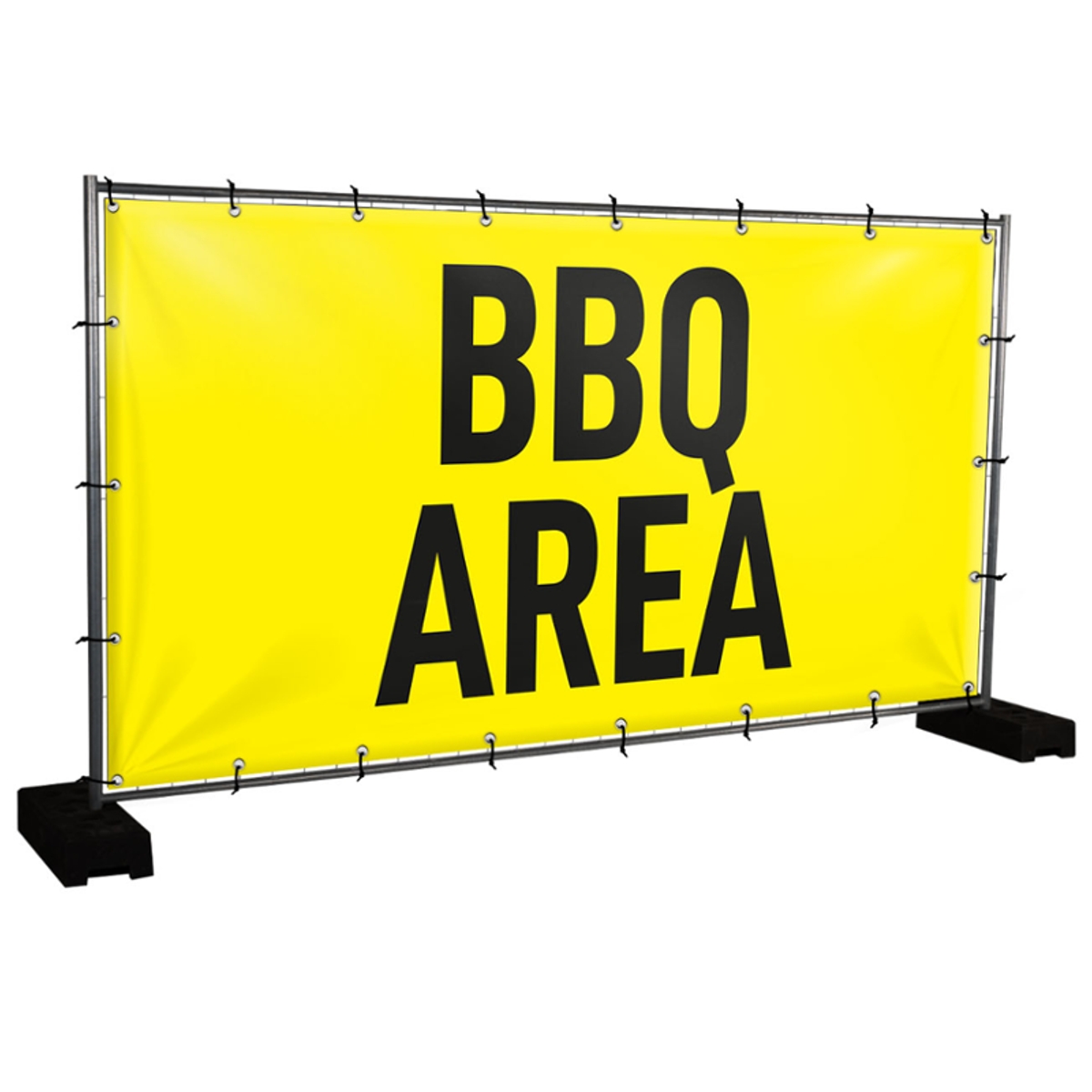 Bauzaunbanner BBQ Area - 340 x 173 cm