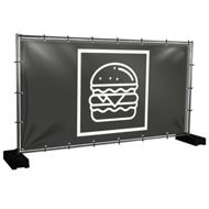 Bauzaunbanner Burger - 340 x 173 cm
