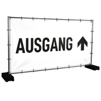 Bauzaunbanner Ausgang - 340 x 173 cm