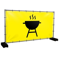 Bauzaunbanner BBQ - 340 x 173 cm