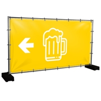 Bauzaunbanner Bier - 340 x 173 cm