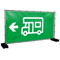 Bauzaunbanner Wohnmobil - 340 x 173 cm