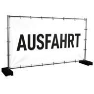 Bauzaunbanner Ausfahrt - 340 x 173 cm