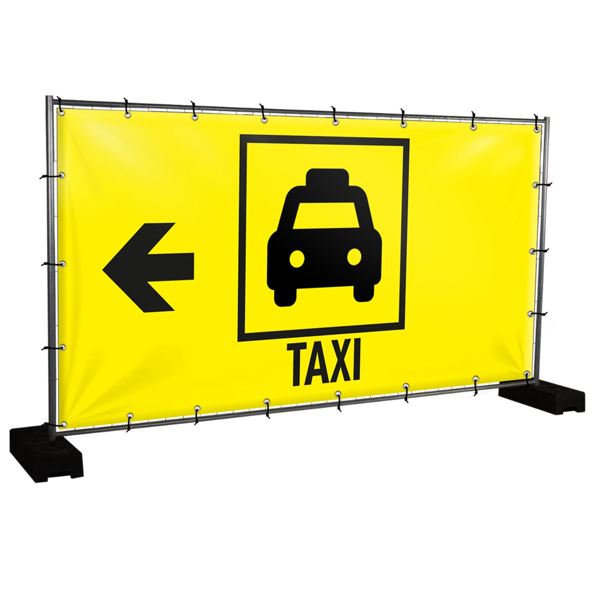 Bauzaunbanner Taxi - 340 x 173 cm