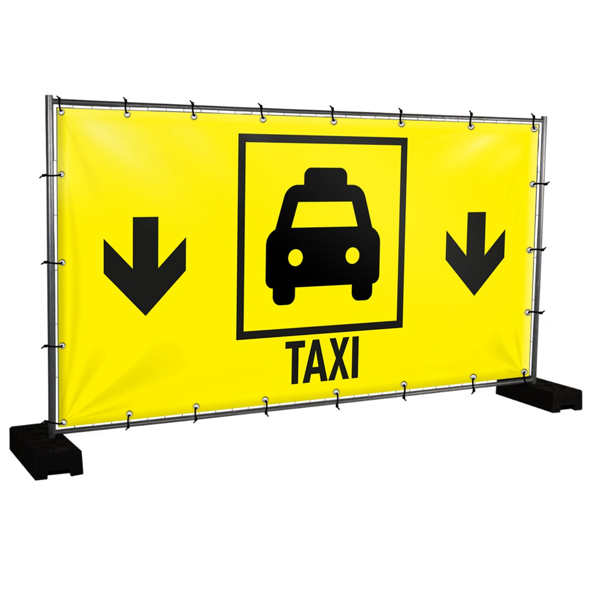 Bauzaunbanner Taxi - 340 x 173 cm