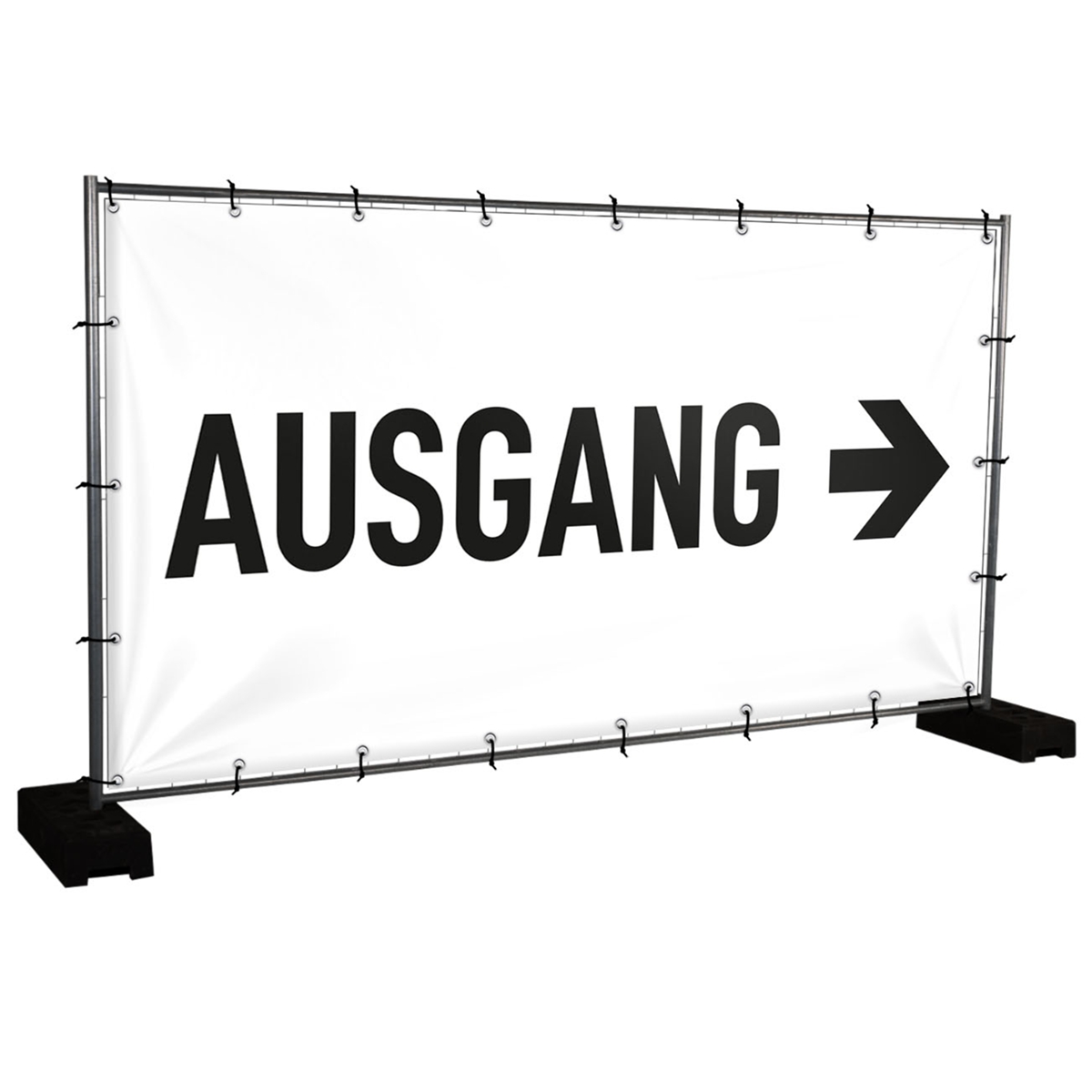 Bauzaunbanner Ausgang - 340 x 173 cm