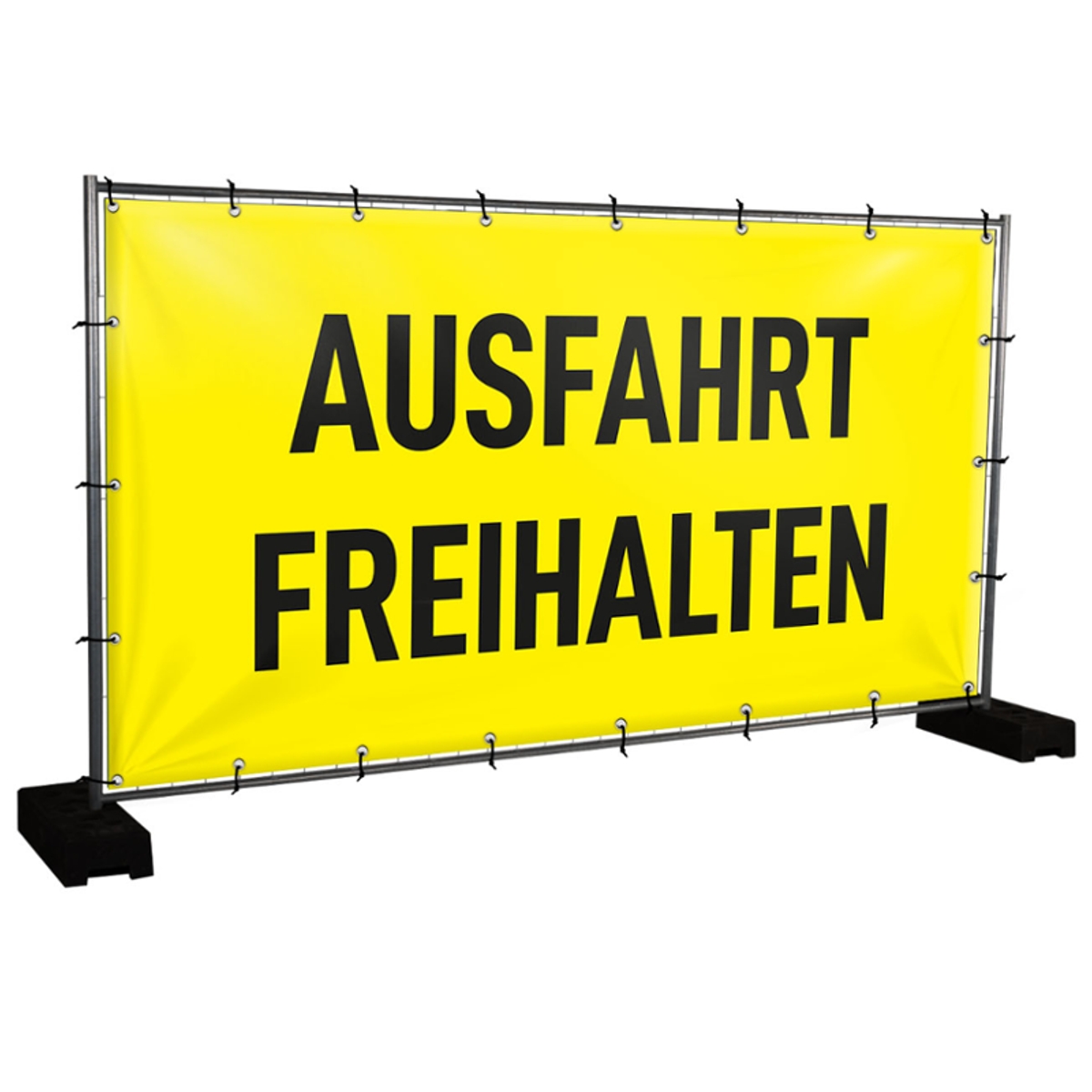 Bauzaunbanner Ausfahrt freihalten - 340 x 173 cm