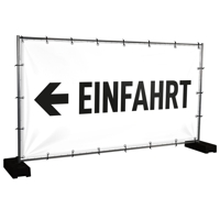 Bauzaunbanner Einfahrt - 340 x 173 cm