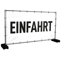 Bauzaunbanner Einfahrt - 340 x 173 cm