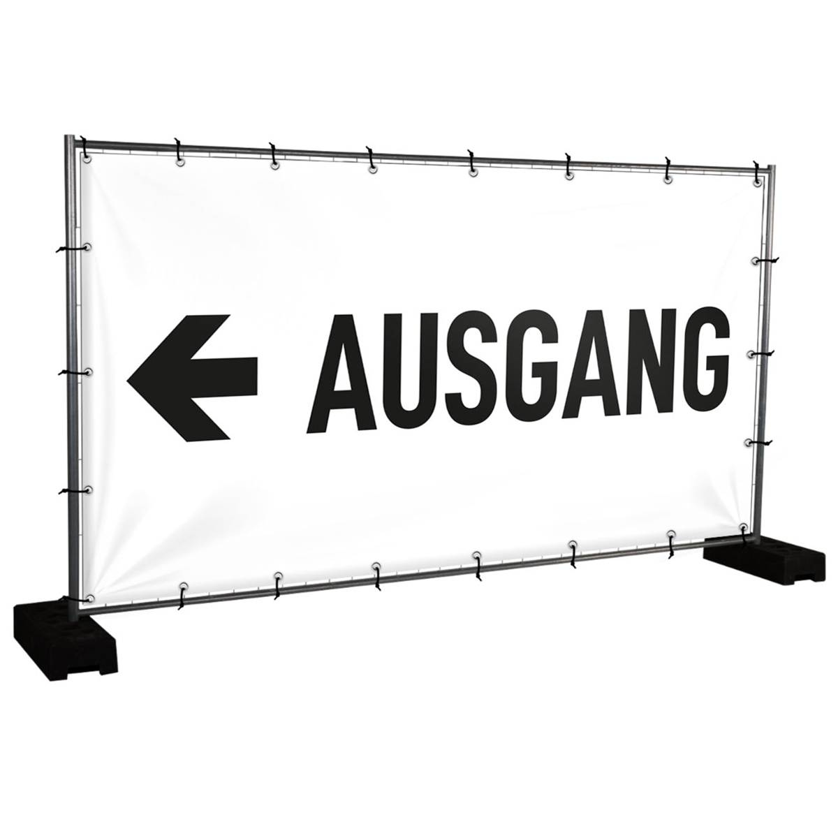 Bauzaunbanner Ausgang - 340 x 173 cm