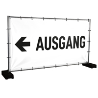 Bauzaunbanner Ausgang - 340 x 173 cm