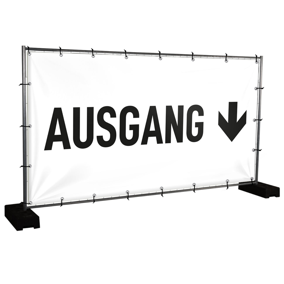 Bauzaunbanner Ausgang - 340 x 173 cm