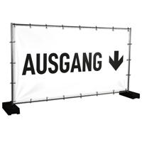 Bauzaunbanner Ausgang - 340 x 173 cm