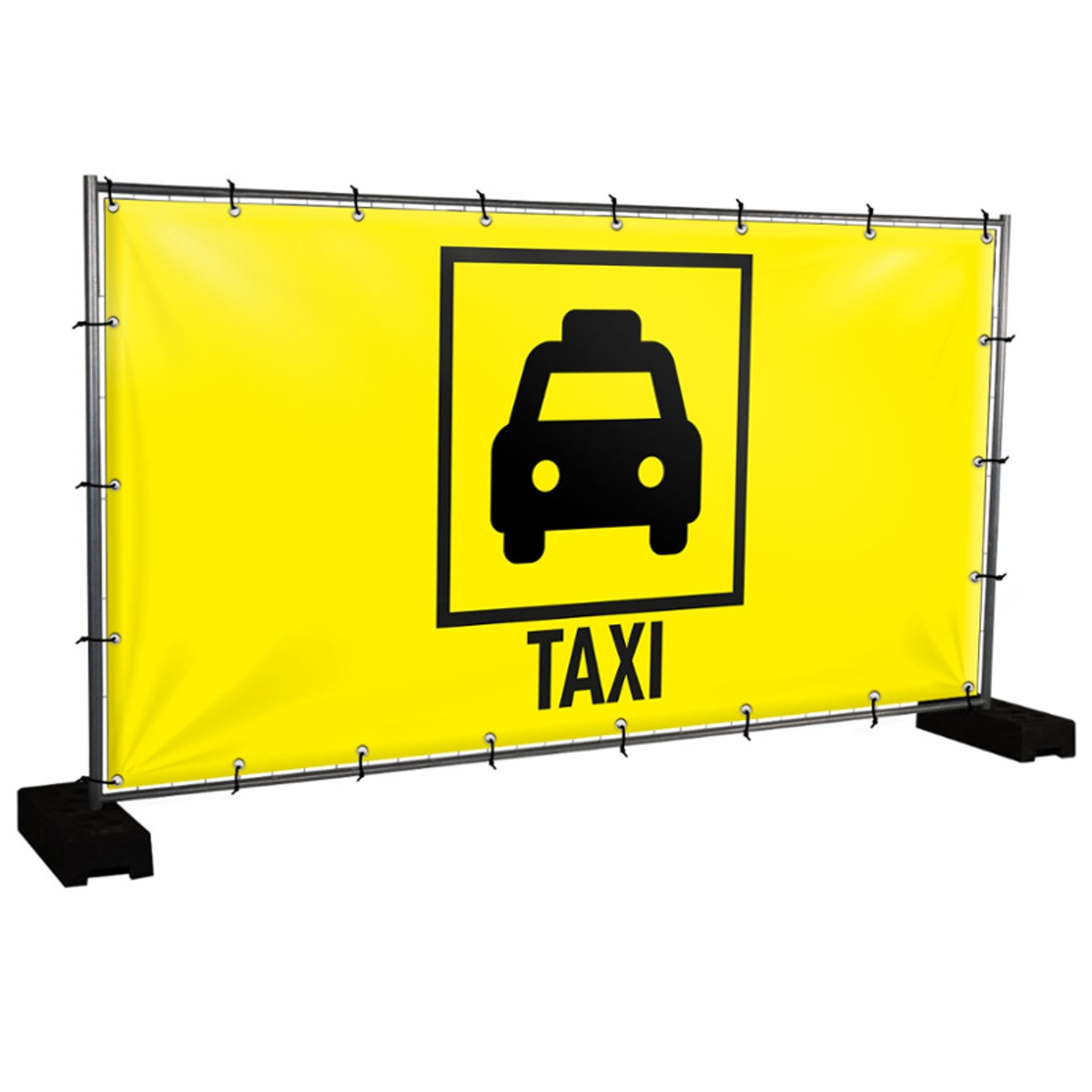 Bauzaunbanner Taxi - 340 x 173 cm