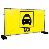 Bauzaunbanner Taxi - 340 x 173 cm