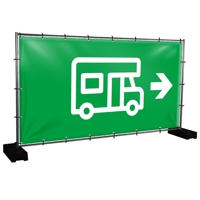 Bauzaunbanner Wohnmobil - 340 x 173 cm