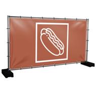 Bauzaunbanner Hot Dogs - 340 x 173 cm