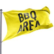 Fahne BBQ Area - Wunschgröße