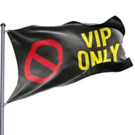 Fahne VIP Only - Wunschgröße
