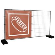 Bauzaunbanner Hot Dogs - 170 x 170 cm