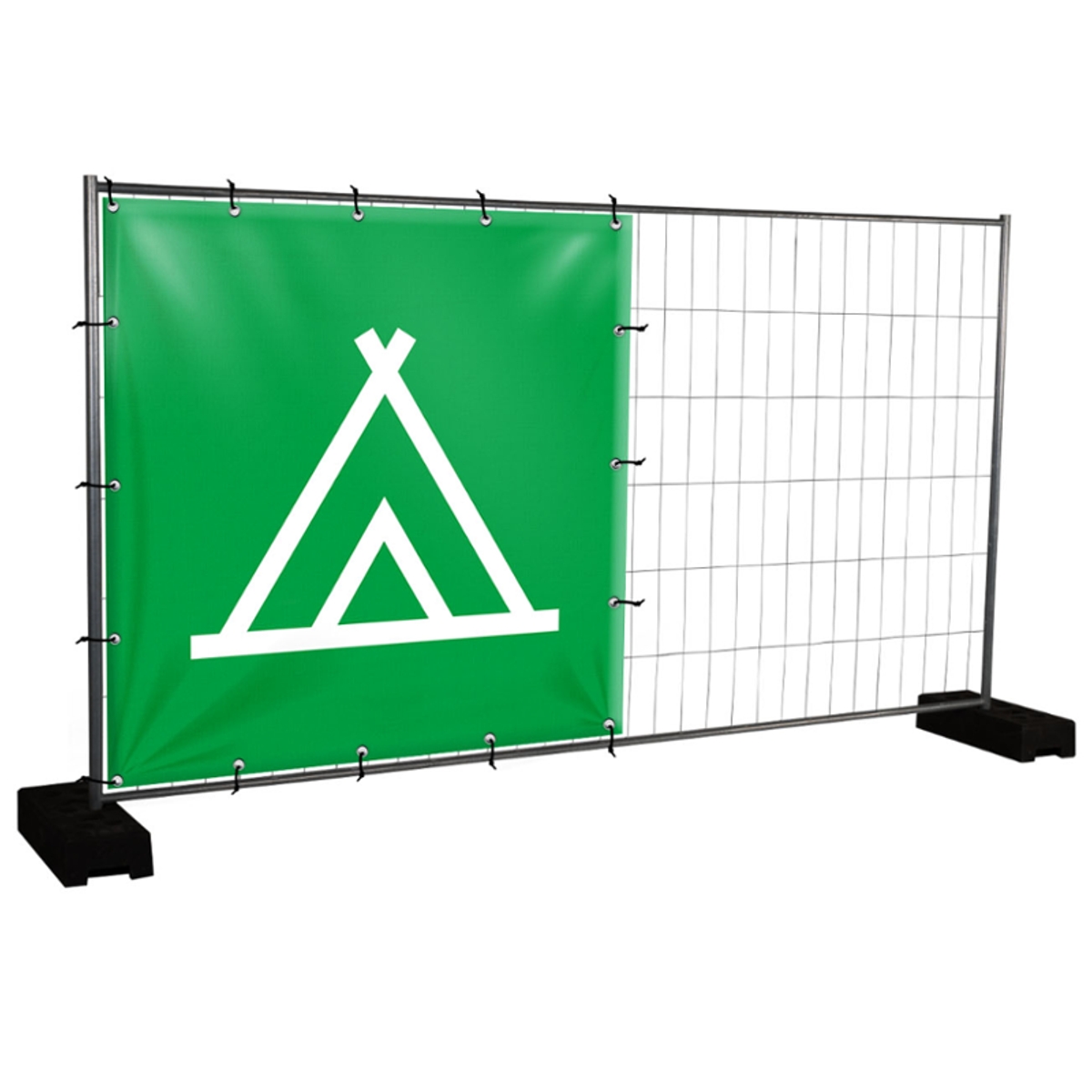 Bauzaunbanner Camping 170 X 170 Cm Festivalbanner24 Com