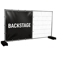 Bauzaunbanner Backstage - 170 x 170 cm