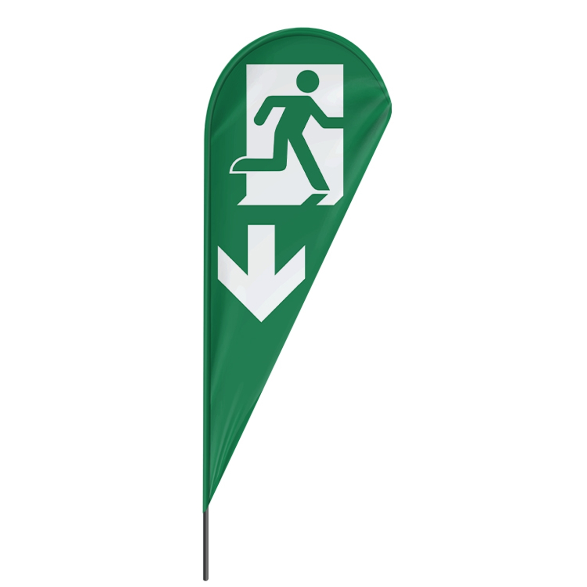 Beachflag Notausgang Icon - 3 Modelle - 4 Größen