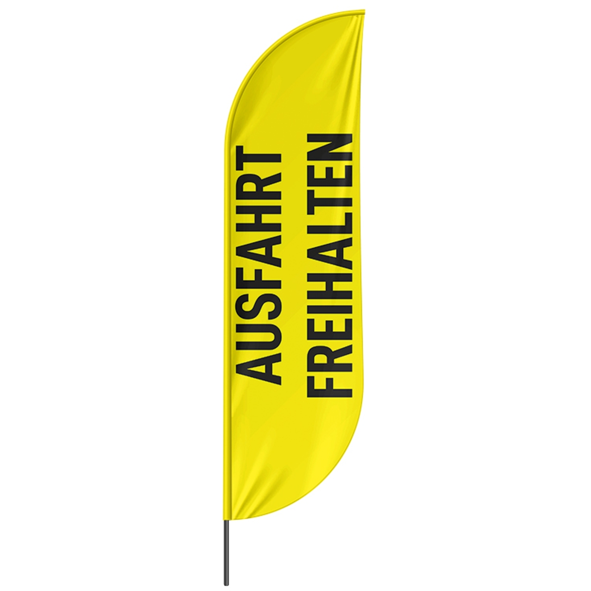 Beachflag Ausfahrt freihalten - 3 Modelle - 4 Größen