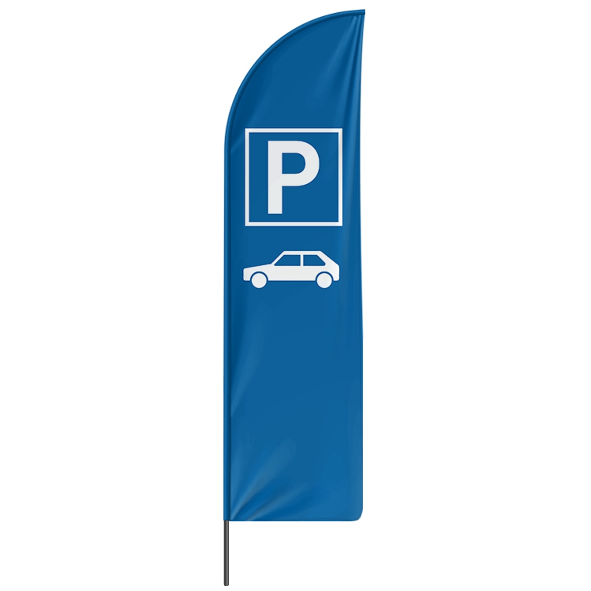 Beachflag Parkplatz PKW - 3 Modelle - 4 Größen