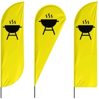 Beachflag BBQ - 3 Modelle - 4 Größen