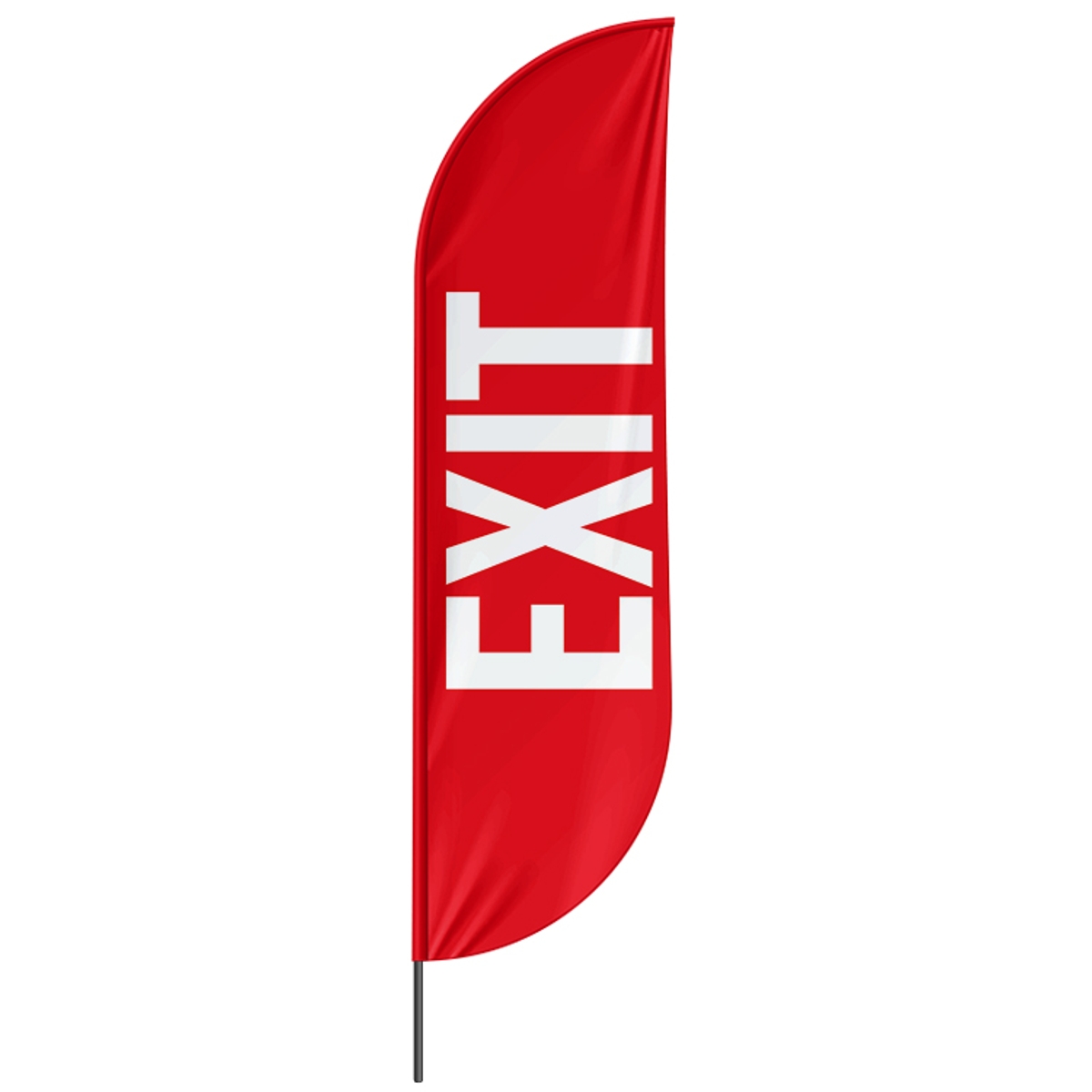 Beachflag Exit rot - 3 Modelle - 4 Größen