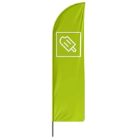 Beachflag Eis - 3 Modelle - 4 Größen