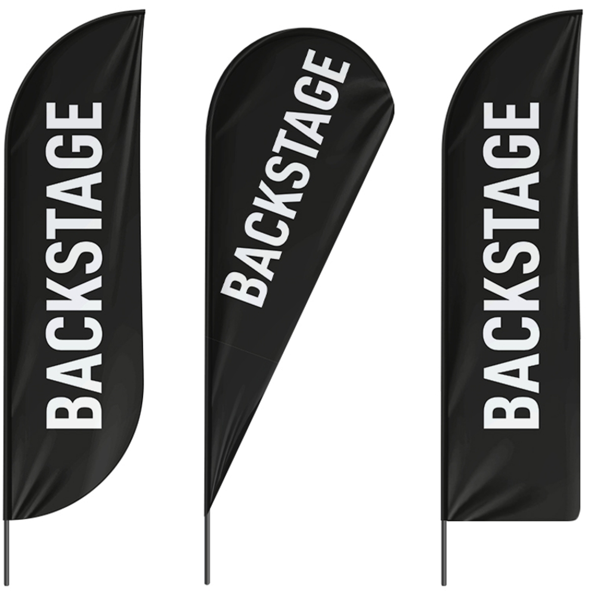 Beachflag Backstage - 3 Modelle - 4 Größen