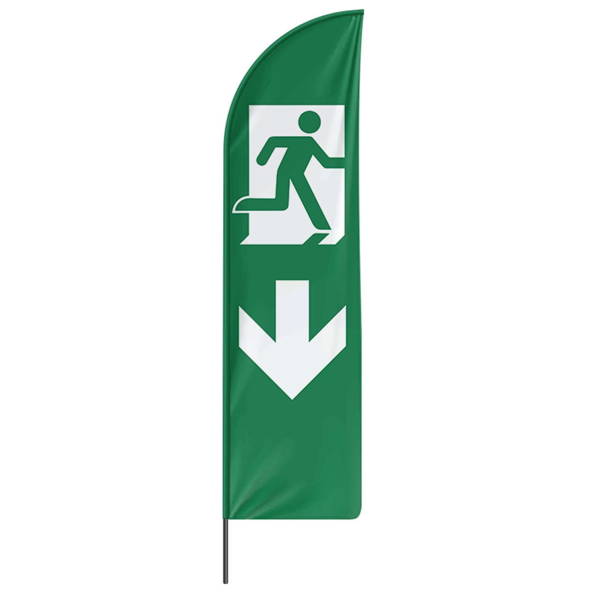 Beachflag Notausgang Icon - 3 Modelle - 4 Größen