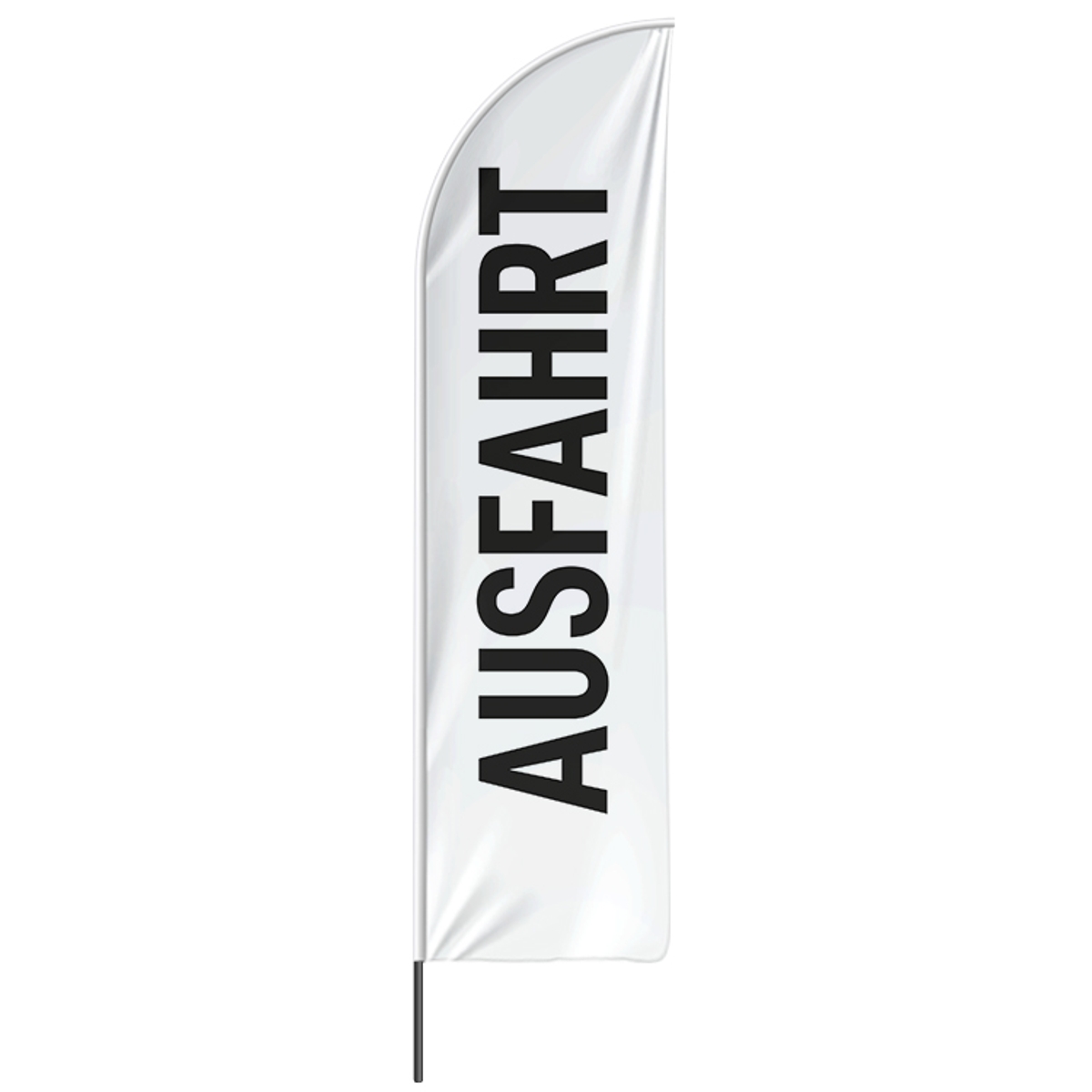 Beachflag Ausfahrt - 3 Modelle - 4 Größen