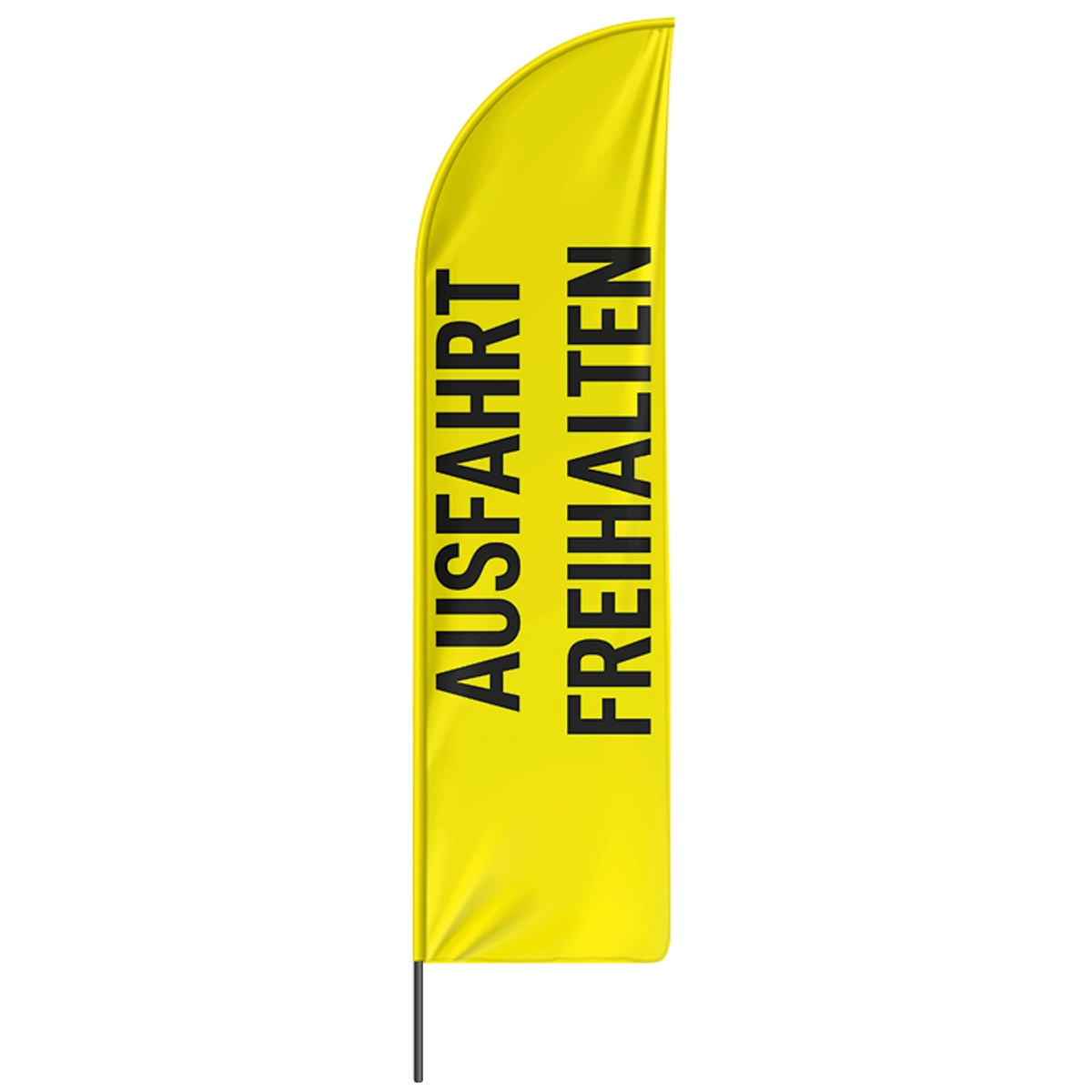 Beachflag Ausfahrt freihalten - 3 Modelle - 4 Größen