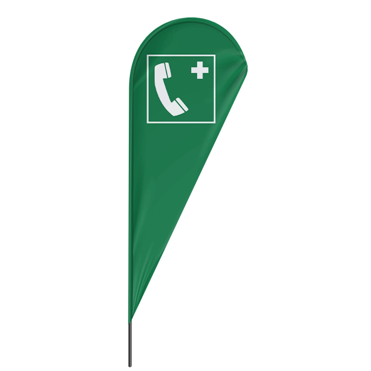 Beachflag Notfalltelefon - 3 Modelle - 4 Größen