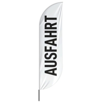 Beachflag Ausfahrt - 3 Modelle - 4 Größen