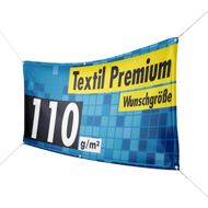 Banner gestalten, Textil Premium - Wunschgröße