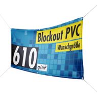 Banner gestalten, Blockout PVC - Wunschgröße