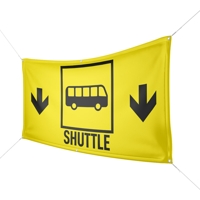 Werbebanner Shuttle Bus - Wunschgröße