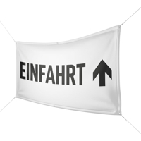 Werbebanner Einfahrt - Wunschgröße