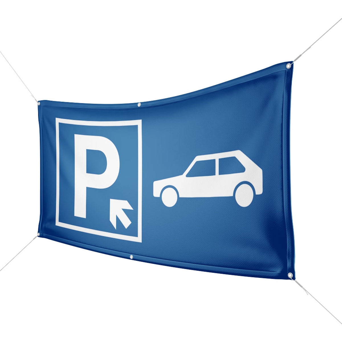 Werbebanner Parkplatz PKW - Wunschgröße