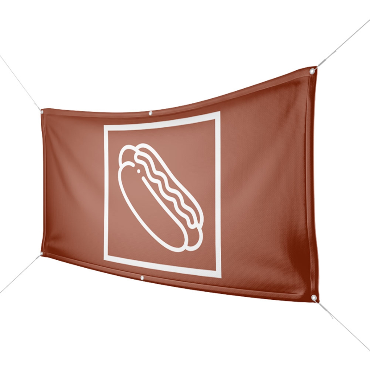 Werbebanner Hot Dogs - Wunschgröße