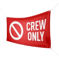 Werbebanner Crew Only - Wunschgröße