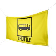 Werbebanner Shuttle Bus - Wunschgröße