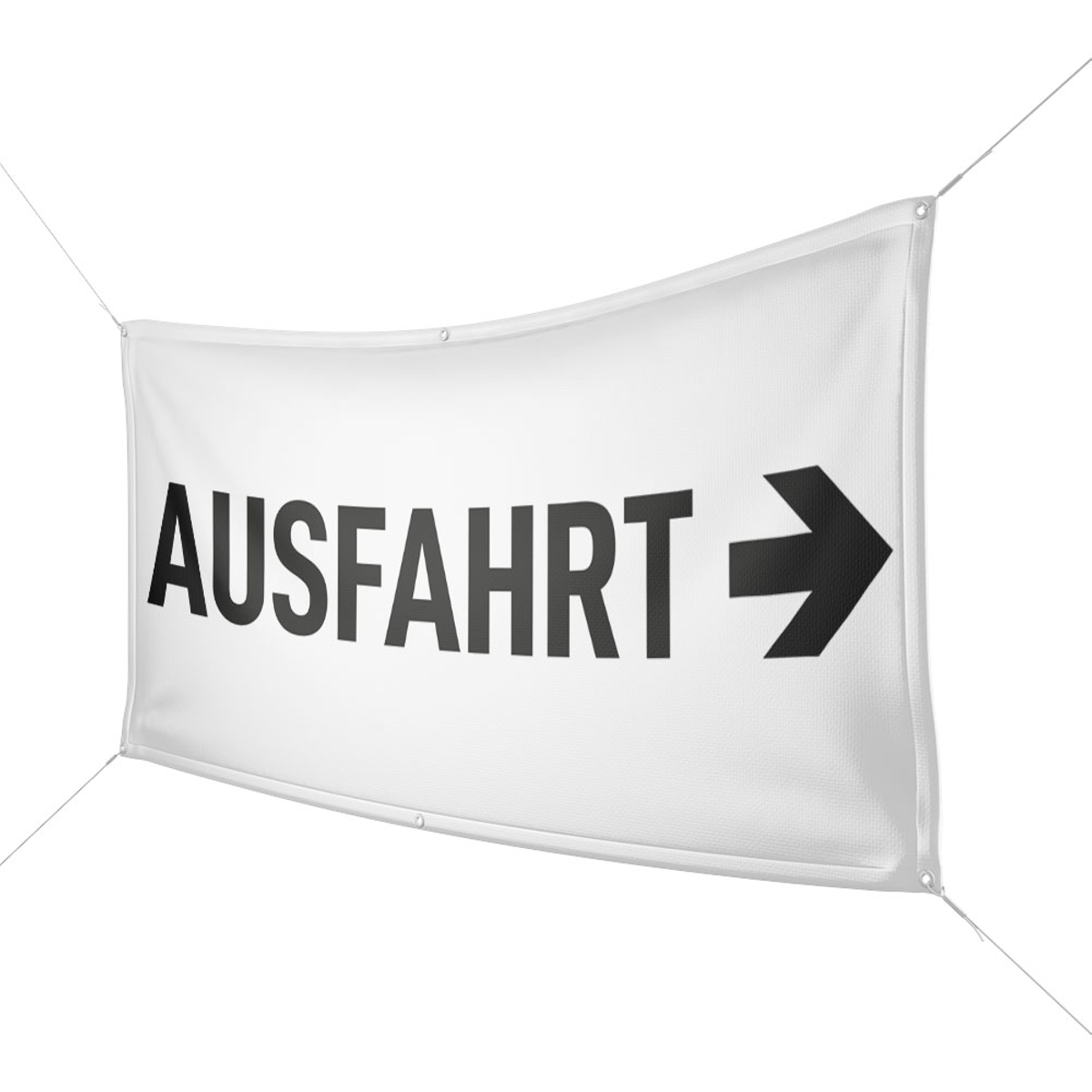 Werbebanner Ausfahrt - Wunschgröße