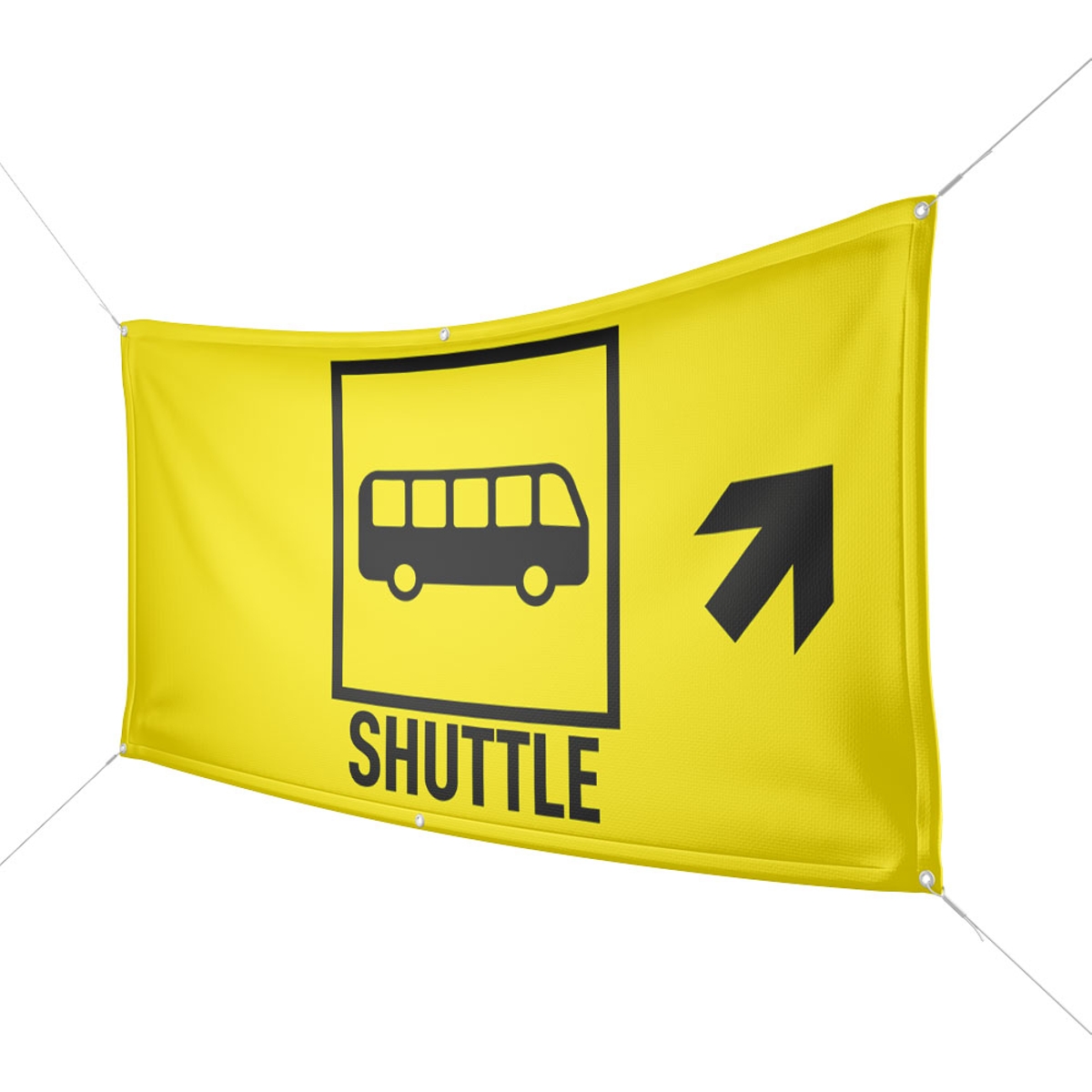 Werbebanner Shuttle Bus - Wunschgröße